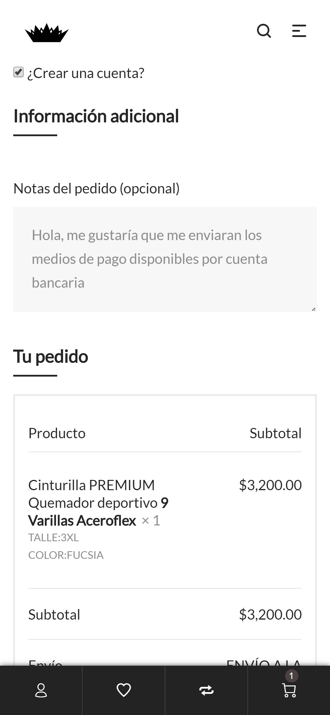 Dar clic en crear cuenta sino tienes una.