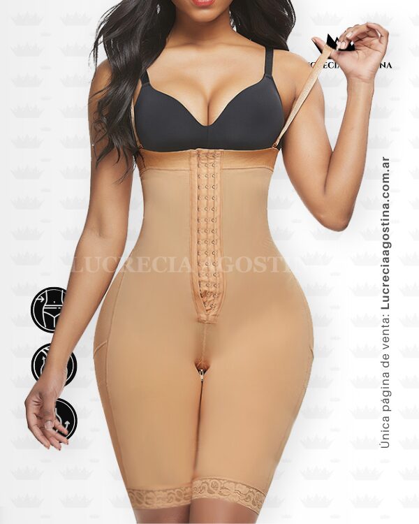 FAJA STRAPLESS HASTA LLODILLAS <b>3 NIVELES AJUSTE</b> ABDOMINOPLASTIA