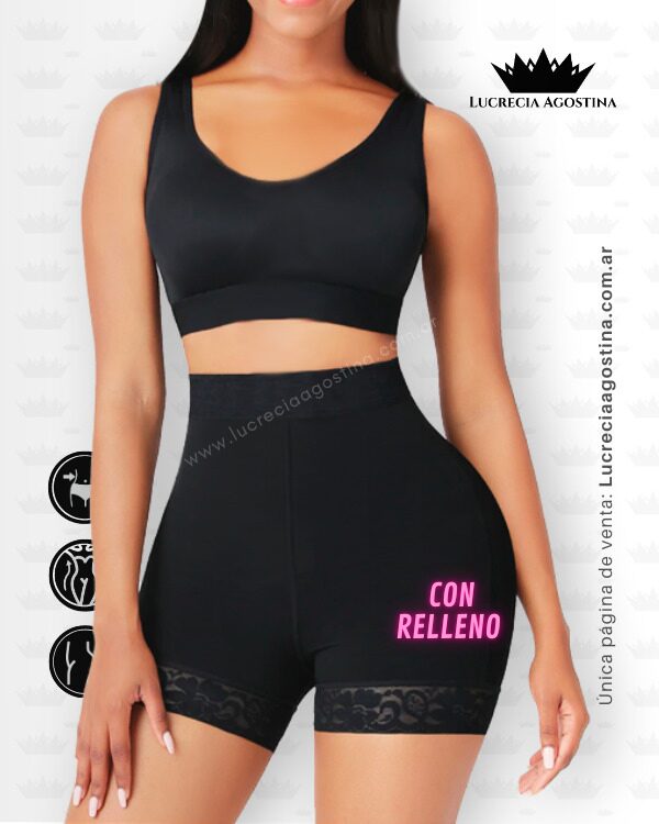 FAJA SHORT <b>ALMOHADILLA EN GLÚTEOS</b> EFECTO PUSH UP