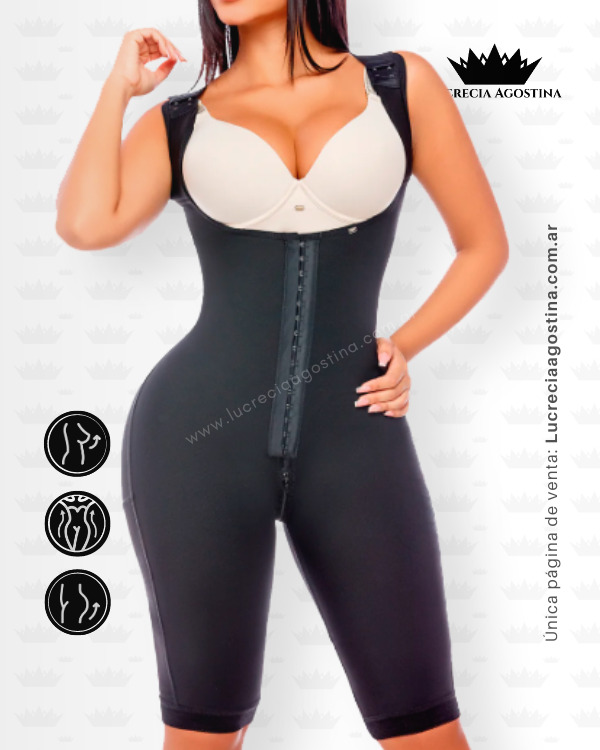 FAJA POSTQUIRURGICA LARGA <b>2 NIVELES</b> CIERRE PERINEAL