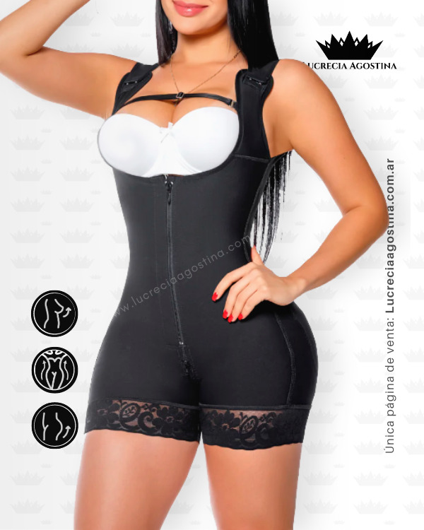 FAJA POSTQUIRURGICA CORTA <b> REFORZADA</b> CIERRE PERINEAL