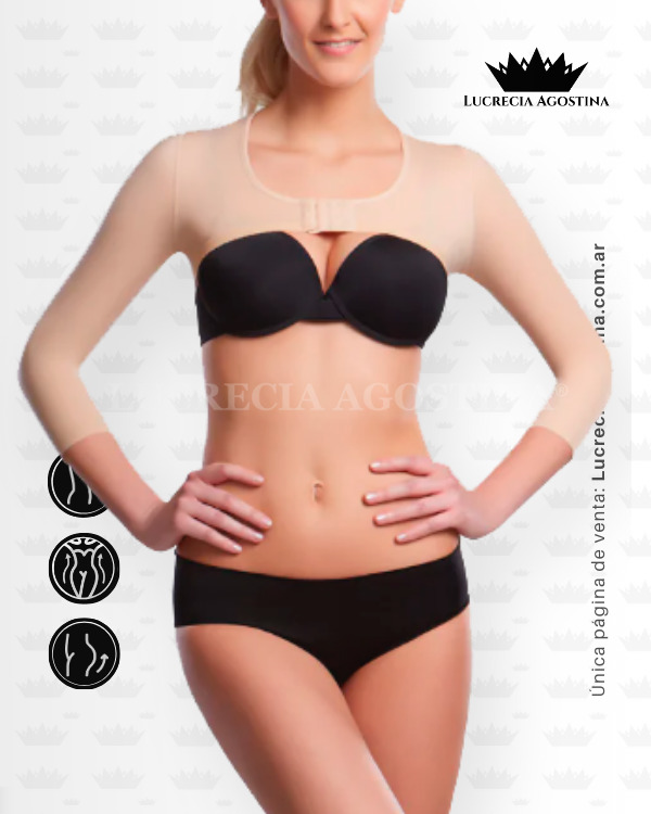 FAJA MANGAS PARA BRAZOS <b>LIPO - LIFTING</b> REFORZADA