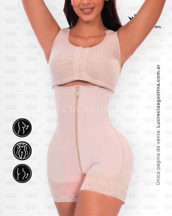 FAJA CON BRASIER <b>POSTQUIRÚRGICA</b> CACHETERA