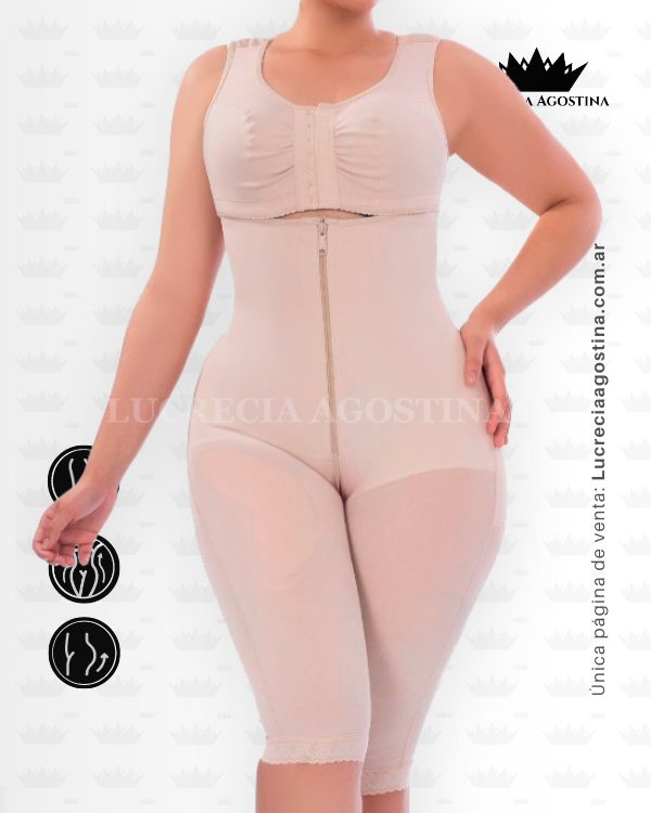 FAJA POSTQUIRURGICA LARGA <b>CON BRASIER</b> LIPO