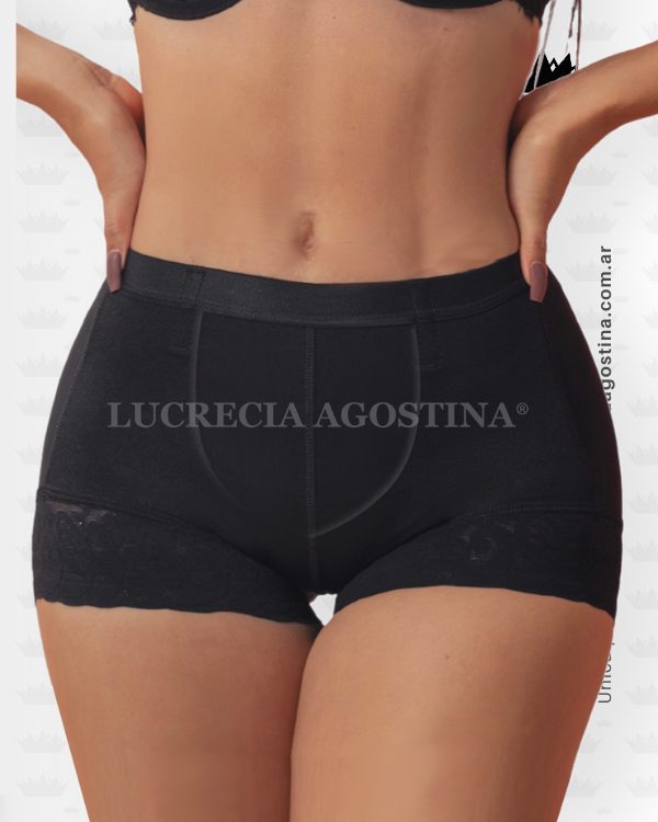 FAJA SHORT CINTURA BAJA <b>LEVANTACOLA</b> ULTRACORTA